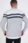 Only & Sons Lazlo Blocked Crew Neck Breien Cloud Dancer