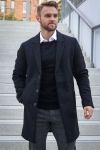 Jack & Jones Morrison Wool Coat Black