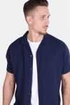 Jack & Jones Randy Resort Overhemd S/S Solid Navy Blazer
