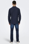 ONLY & SONS Caiden LS Linen Shirt Night Sky