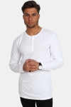 Basic Brand Placket LS T-shirt White