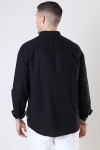 Allan China Linen Shirt True Black