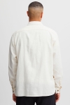 Solid Allan Linen Overshirt Off White