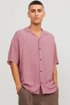 Jack & Jones Jeff Solid Resort Shirt SS Mesa Rose