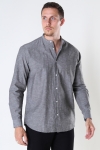 Selected SLHREGNEW-LINEN SHIRT LS CHINA W Black Olive