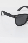 Fashion 1398 Wayfarer Zonnebril Black Rubber Grey Lens