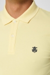 Selected Aro S/S Embroidery Polo Overhemd W Noos Mellow Yellow