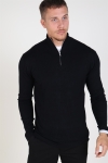Tailored & Originals Knit - MKlokray Half zip Black