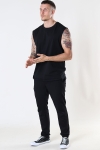 Urban Classics Open Edge Sleeveless Tee Black