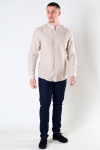 ONLY & SONS ONSCAIDEN LS STRIPE MAO LINEN SHIRT Chinchilla