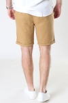 Solid SDTruc Shorts Linen Dull Gold