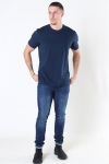 Norman 180 SS O-Neck T-shirt Navy Blazer