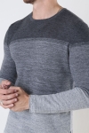 ONLY & SONS Panter Structure Crew Neck Knit Medium Grey Melange