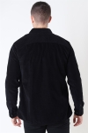 Selected Reg Henley Fløjls Overhemd LS Black