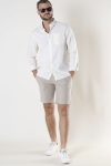 ONLY & SONS MARK TAP SHORTS CHECK GD 0475 Chinchilla