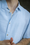Jack & Jones Summer Shirt SS Chambray Blue