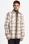 Jack & Jones JPRBLALOGAN FLANNEL OVERSHIRT L/S SN Cloud Dancer