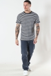 Basic Brand T-shirt Striped Black/White