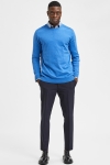 Selected SLHBERG CREW NECK B NOOS Star Sapphire Melange