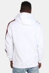 Klokban Classics TB2085 Stripe Shoulder Hoodie White/Black/Fire Red