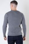 Kronstadt Jacksen rib crew knit Anthracite