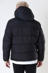 Jack & Jones JJPAUL PUFFER HOOD Black SOLID