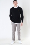 Lyle & Scott Cotton Merino Crew Jumper Jet Black