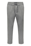 ONLY & SONS ONSLINUS PANT CROP 2454 Medium Grey Melange