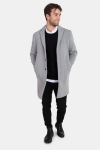 Selected Brove Wol Lange Jas Medium Grey