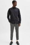 Selected SLHSLIMMULTI SHIRT LS M 2 PACK Black with Black combo.