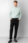 Clean Cut Copenhagen Oxford Stretch Plain L/S Minty Green Melange