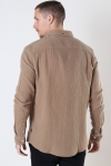 Kronstadt Johan Muslin shirt Sepia tint brown