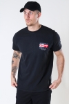 TOMMY JEANS TJM VINTAGE FLAG SIGNATURE TEE Black