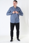 Kronstadt Johan Herringbone flannel shirt Navy