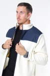 Rains Fleece Zip Puller Jas Off White