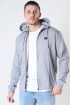 Clean Cut Copenhagen Basic Organic Zip Hood Light Grey Mel