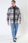 Jack & Jones JOROLLIE CHECK SHIRT JACKET LS LN Grey Melange  /CHECK