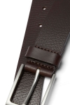 Jack & Jones JACSTOCKHOLM LEATHER BELT NOOS Black Coffee