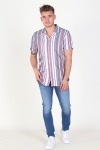 Jack & Jones Robert Stripe Overhemd S/S Cordovan