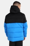 Urban Classics TB2425 Hooded 2-Tone Puffer Jas Bright Blue/Black