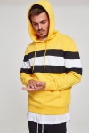 Klokban Classics Chest Striped Hoodie Chromeyellow/ Black/ White