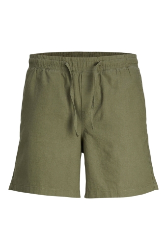 Jaiden Summer Linen Shorts Dusty Olive