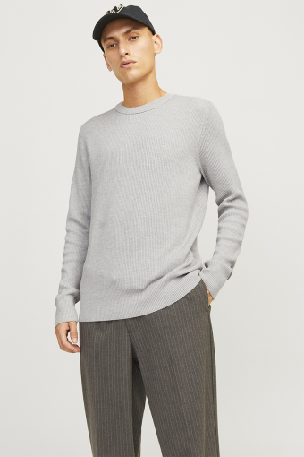 Perfect Knit Crew Neck Light Grey Melange