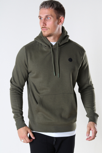 Lars Organic/Recycled hood sweat Army