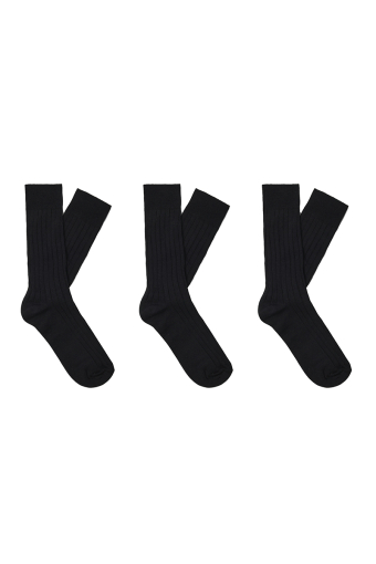 Philip 3-Pack Sock Black
