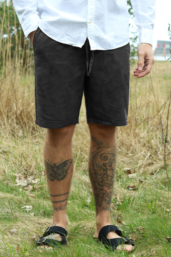 Linus Linen Shorts  Black