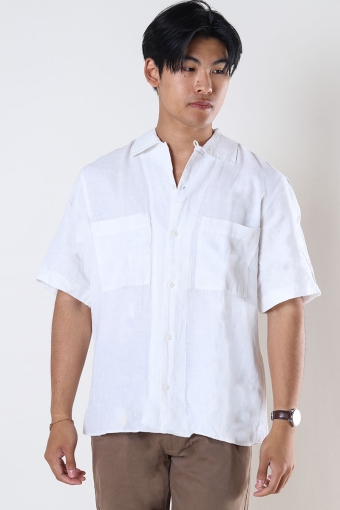 Camp Linen Resort Shirt SS Bright White