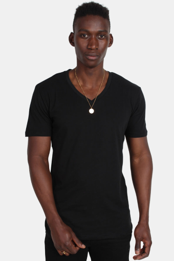 Basic V-Neck Tee  Black