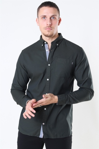 Classic Soft Oxford Overhemd LS Olive Night