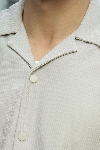 Kari Relaxed Plizze Resort SS Shirt Moonstruck